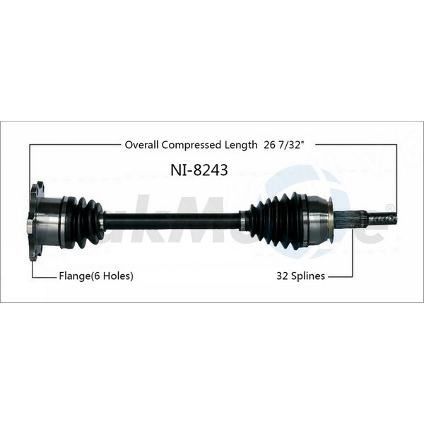 Surtrack Axle Cv Axle Shaft, Ni-8243 NI-8243 - main